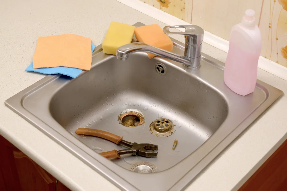 sink gurgles but drains fine