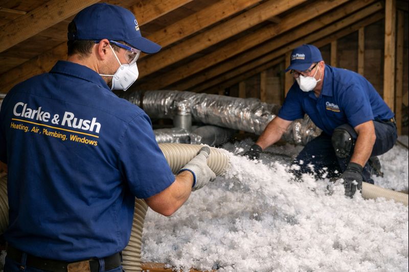 Attic Insulation Installation