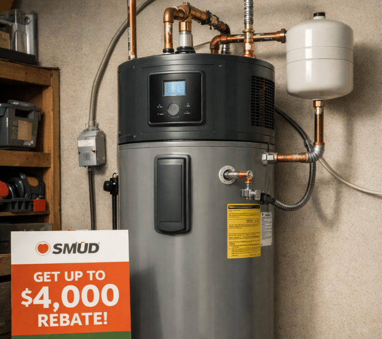 SMUD Residential Heat Pump Water Heater Rebate Increases