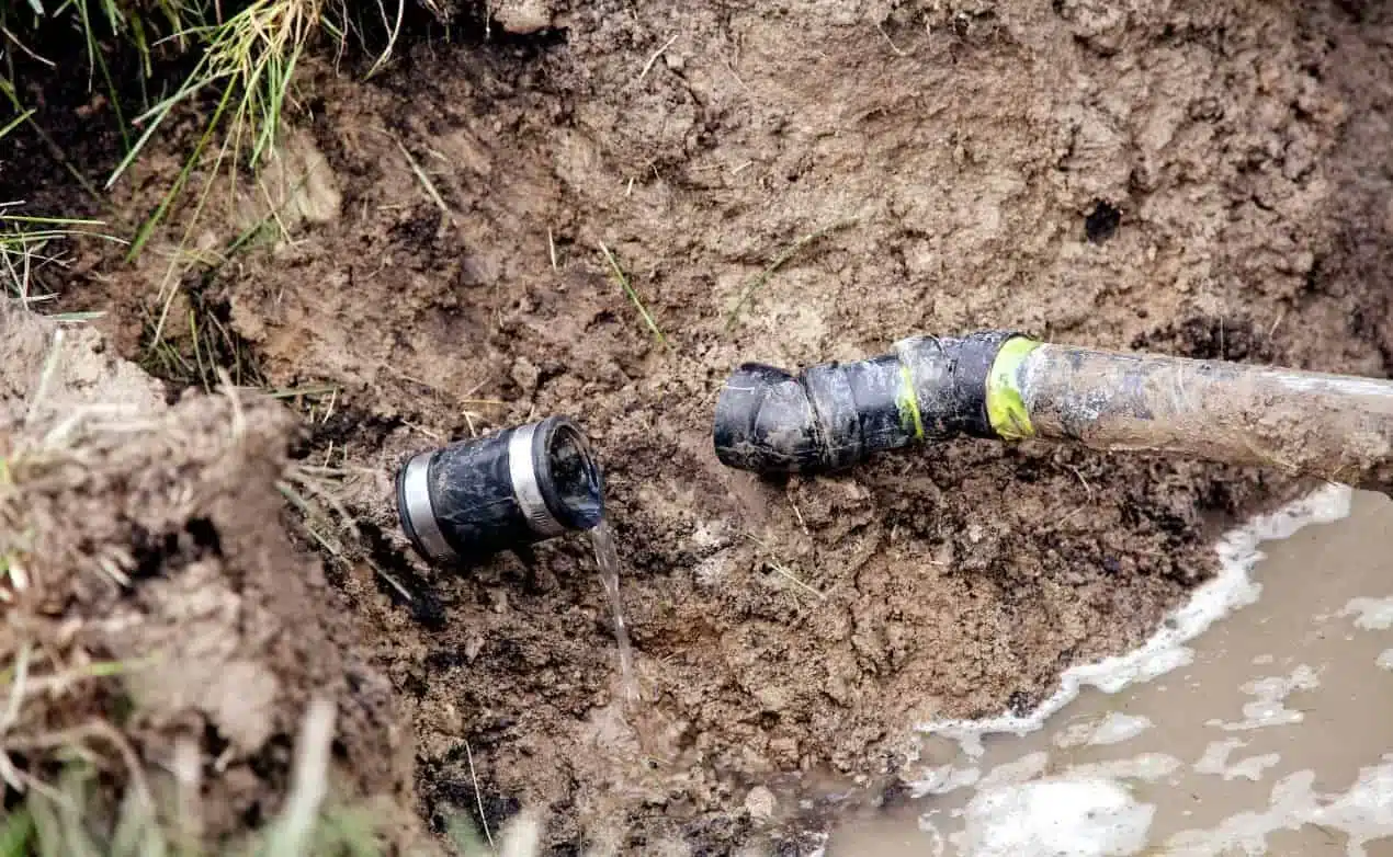 sewer line offset - clarke & rush
