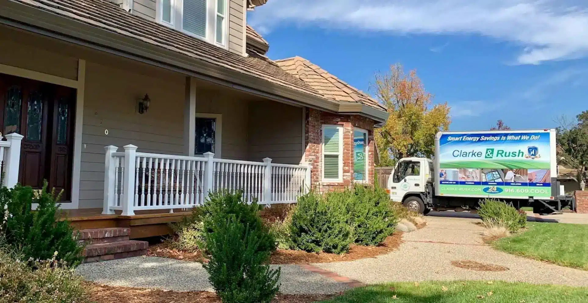Clarke & Rush HVAC and Plumbing Contractor in Sacramento van image