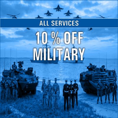 10 percent military discount
