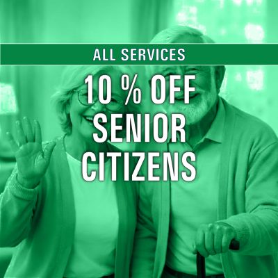 10 percent off Senior Citizens discount